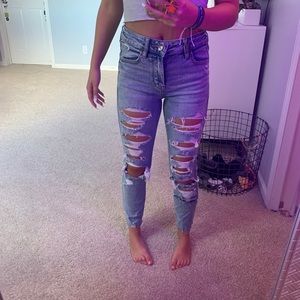 american eagle super stretch jeans